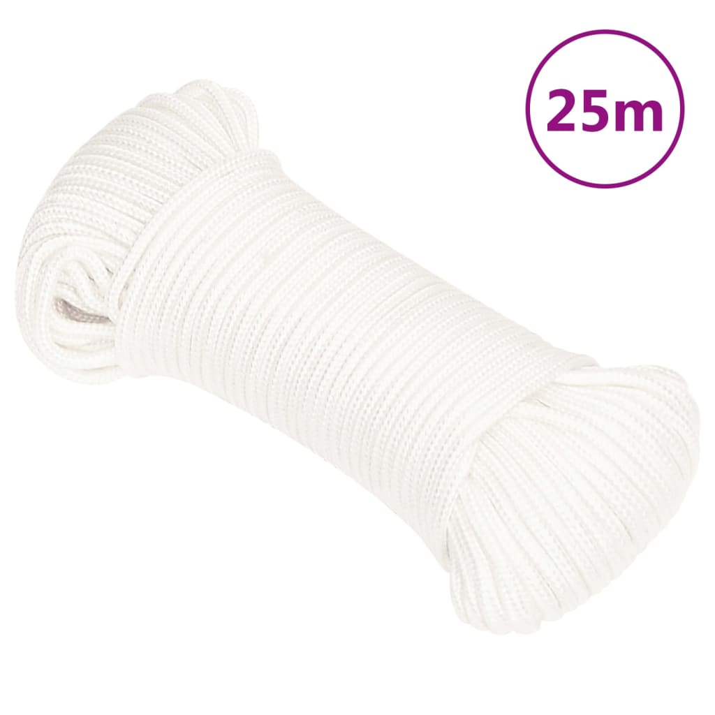 Boat Rope White 5 mm 25 m Polypropylene