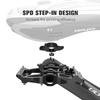 CXWXC Dual Function Platforms Flat / Clipless MTB Pedals SPD Cleats 3 Sealed Bearings Bike Pedals Road Bmx Pedals For Bicycle