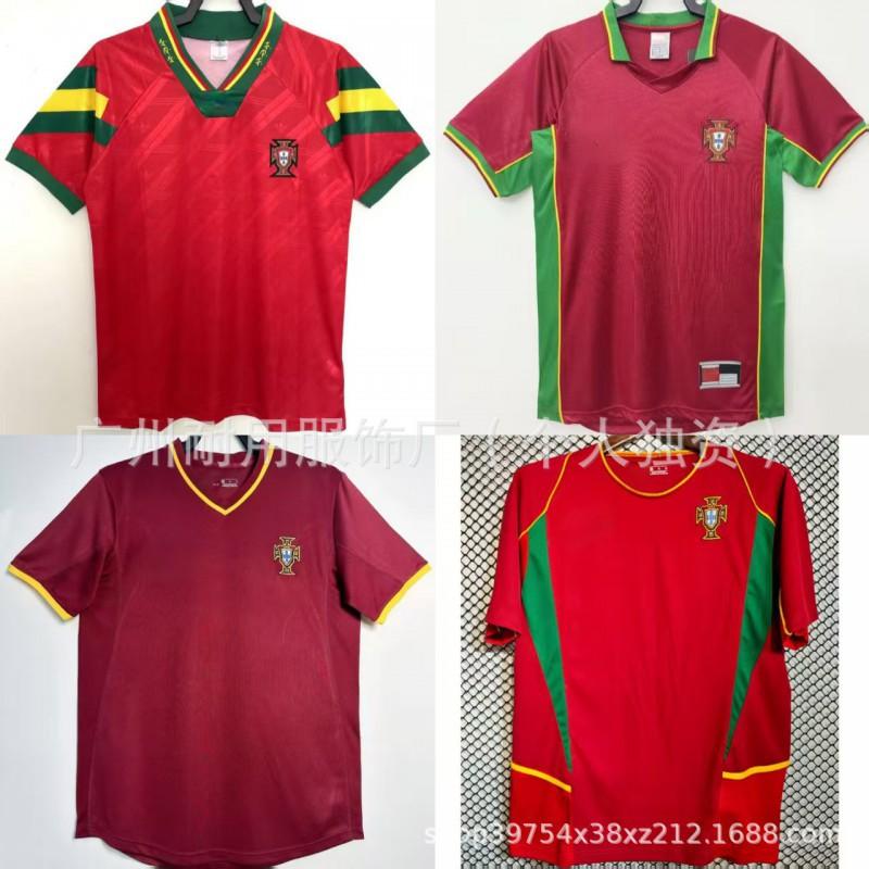 Retro Portugal Jerseys Commemorative Version No. 7 17 C Ronaldo Football Uniform Classic