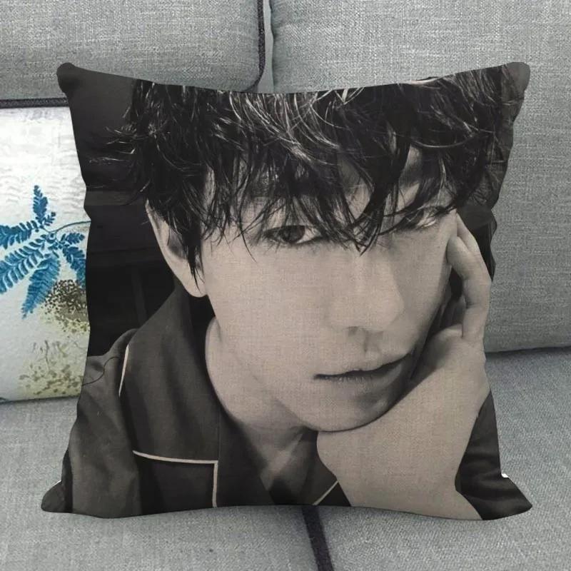 Custom Ahn Hyo Seop Pillowcase Wedding Decorative Cotton Linen Pillow Case For Home Pillowcover 45X45(One Sides)