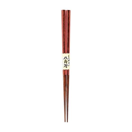 Kawaii Japanese Pattern Chopsticks, Octagonal Ugetsu Red, 21cm, Kanshitsu Powder, Kanshitsu Finish, Non-slip, Pointed Tip