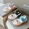 Girls Summer Sandals Children Beach Shoes Soft Sole Non-slip Kids Casual Sandals Simple Hook & Loop Breathable 2024 New