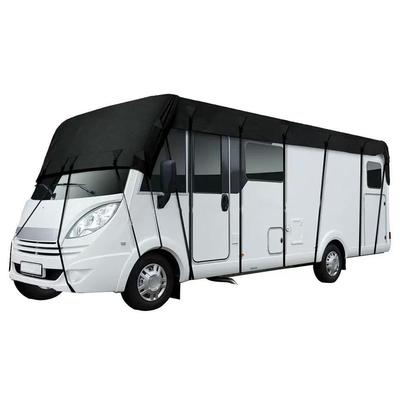 Housse de Toit de Camping-Car Tissu Oxford Noir 210D Haute Densité Revêtement Haut-Moléculaire 1000PA Imperméable Résistant au Soleil Résistant aux Déchirures Accessoires de Voiture