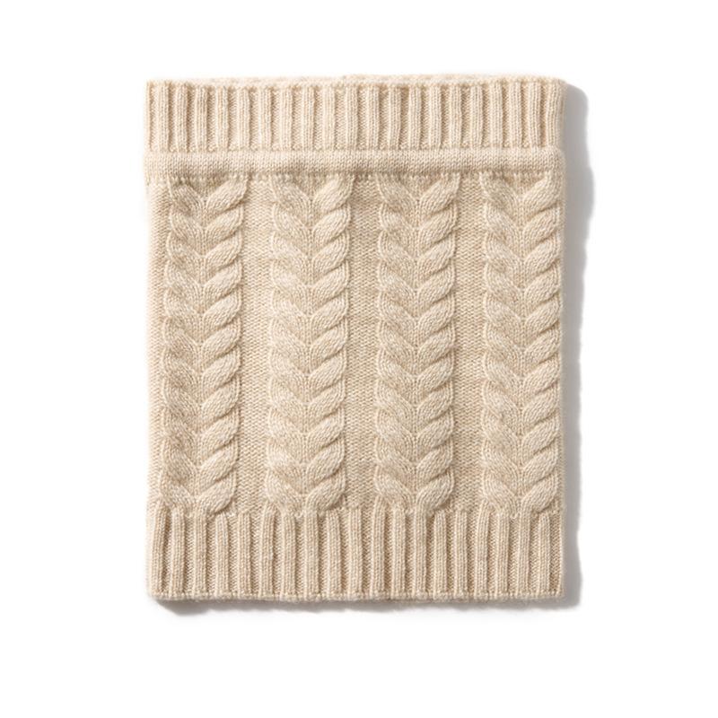 Soft Cashmere Autumn and Winter New Style Women's Front and Back Stitch Drawstring Simple Warm Knitted Casual Baotou Hat