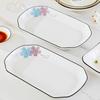 Juego de Platos de Cerámica con Peces Florales Estilo Europeo de Jingdezhen