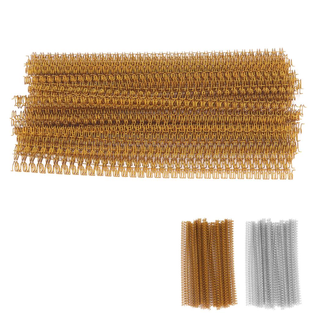 Double Loop Wire Binding Spine 20 Sheet Capacity 3:1 Pitch 34 Loop 6.4mm Diameter Set Kit for A4 Paper Loop Binding Wire