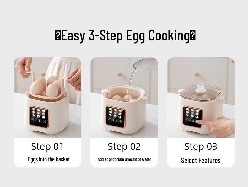 Multi-Functional Mini Egg Cooker for Breakfast, Steamed Egg Cooker 110V, USA, Japan, Taiwan, Canada