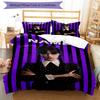 Conjunto de Cama Personalizado com Nome Quarta-feira 3 Peças Capa de Edredom Fechamento Inclui 1 Capa de Edredom e 2 Fronhas, Macio e Confortável para Todas as Estações.