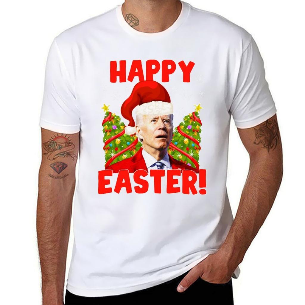 Ugly Holiday Sweaters - Merry Christmas, Happy Easter Biden Christmas, Santa Claus 2021, Tree Reindeer, Funny Snowman, E T-Shirt