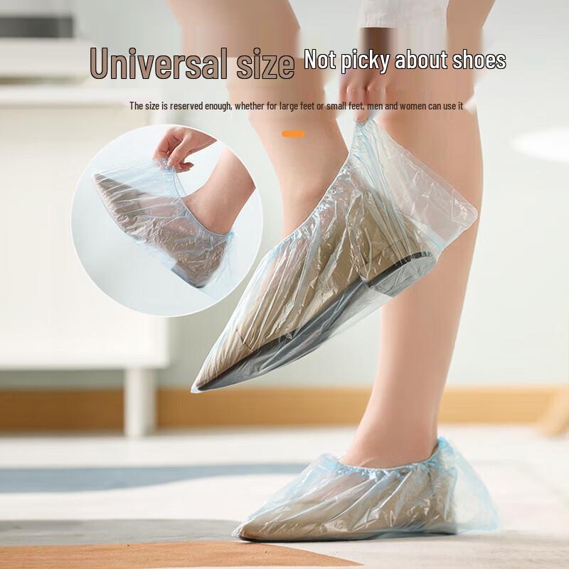 CHAHUA 100-Pack Disposable Shoe Covers