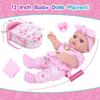 Simulation Doll Cute Pink Clothes with Sleeping Bag 30CM Reincarnation Doll Girl Gift