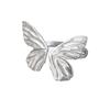 Trendy Geometric Butterfly Ring For Women Chic Adjustable Copper Fashion Jewelry