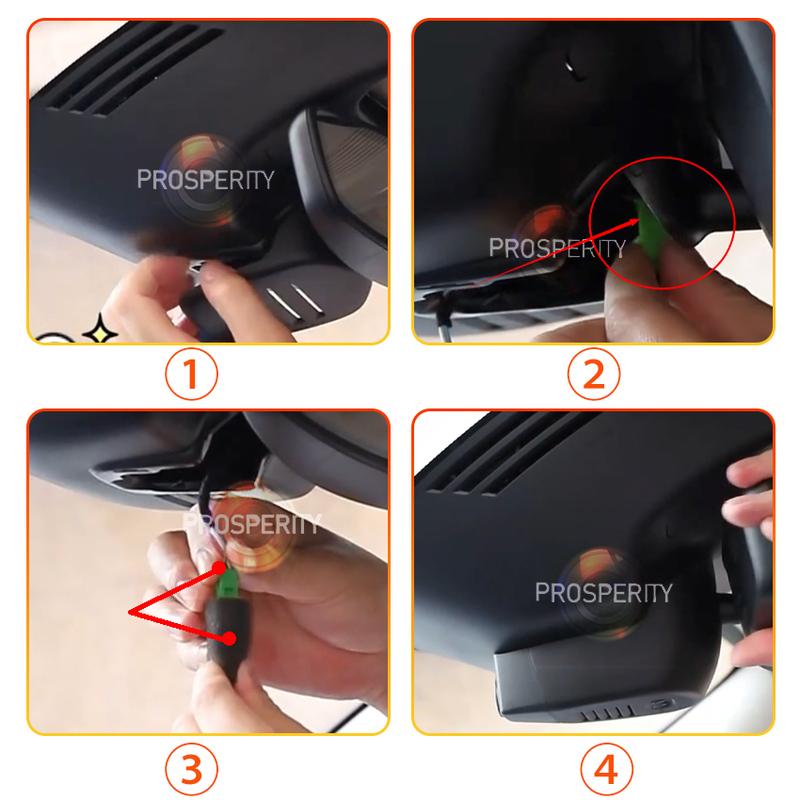 4K 2160P Plug and play Dash Cam For Volvo V60 Cross Country S60 2018~2022 Original Factory Look Easy to Use Car Video Recorder