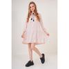 Robe Volanté - Rose Poudré - Taille 42 - Femme - Adulte
