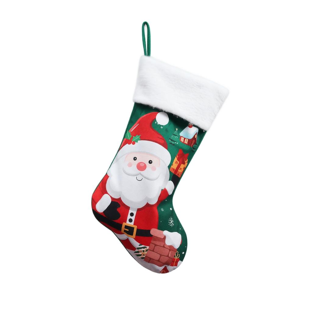 Christmas Stocking Hanging Ornament for Fireplace Holiday Party Decoration