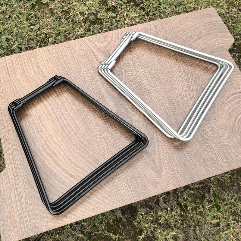 Camping Folding Cooler Box Stand Container Holder Shelf Outdoor Camping Supply Holder Folding Stand Ice Box Stand Aluminum Alloy