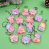 10/20/30pcs Christmas Pop Keychain Santa Snowflake Xmas Tree Hanging Ornaments Christmas Home Decoration New Year Party DIY Gift