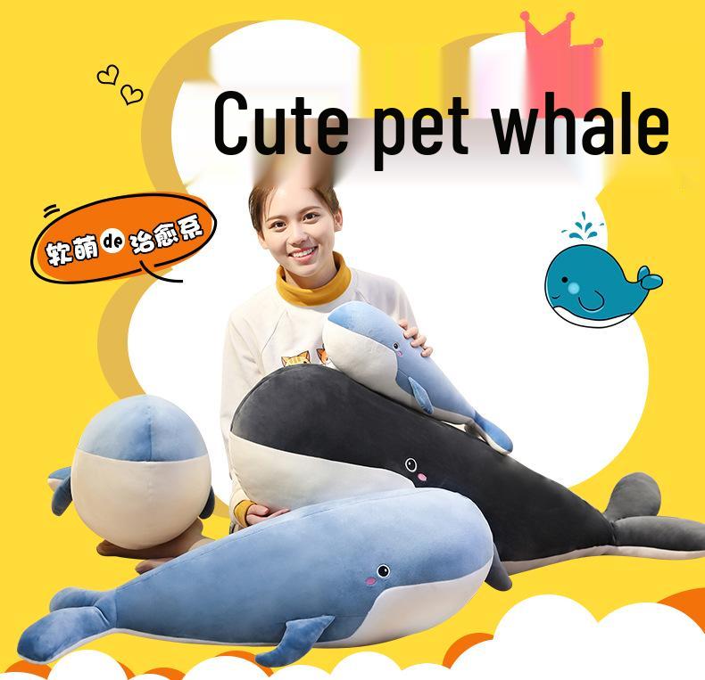 Cartoon Whale Shark Plush Toy Soft Pillow