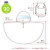 Ogawa Kids' Rain Poncho, 90cm, Kukka Hippo Triangle, with Reflective Tape, Hippopotamus-Shaped Backpack with Storage Bag, 83436