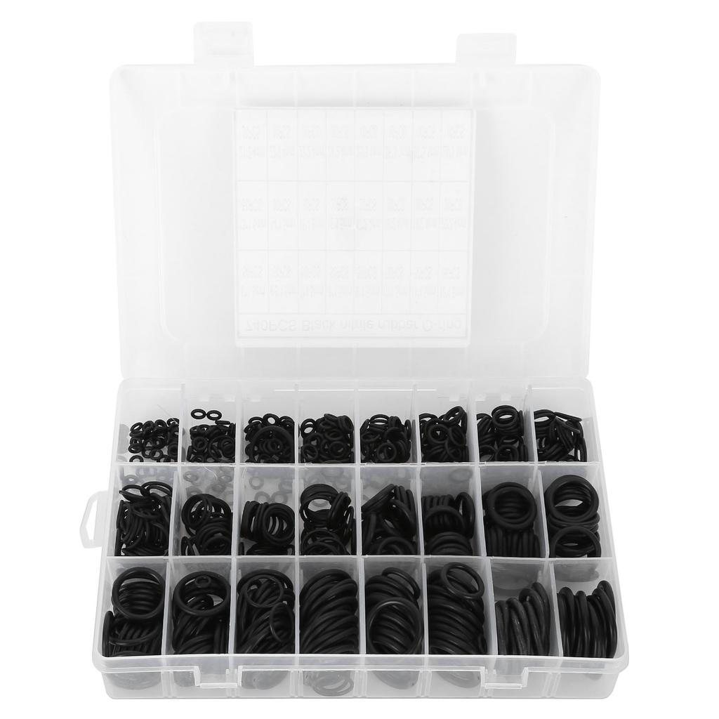 740Pcs O Ring Kits ?40 Fahrenheit  To 248 Fahrenheit  Good Sealing Wear Resistance Waterproof Rubber Sealing Ring