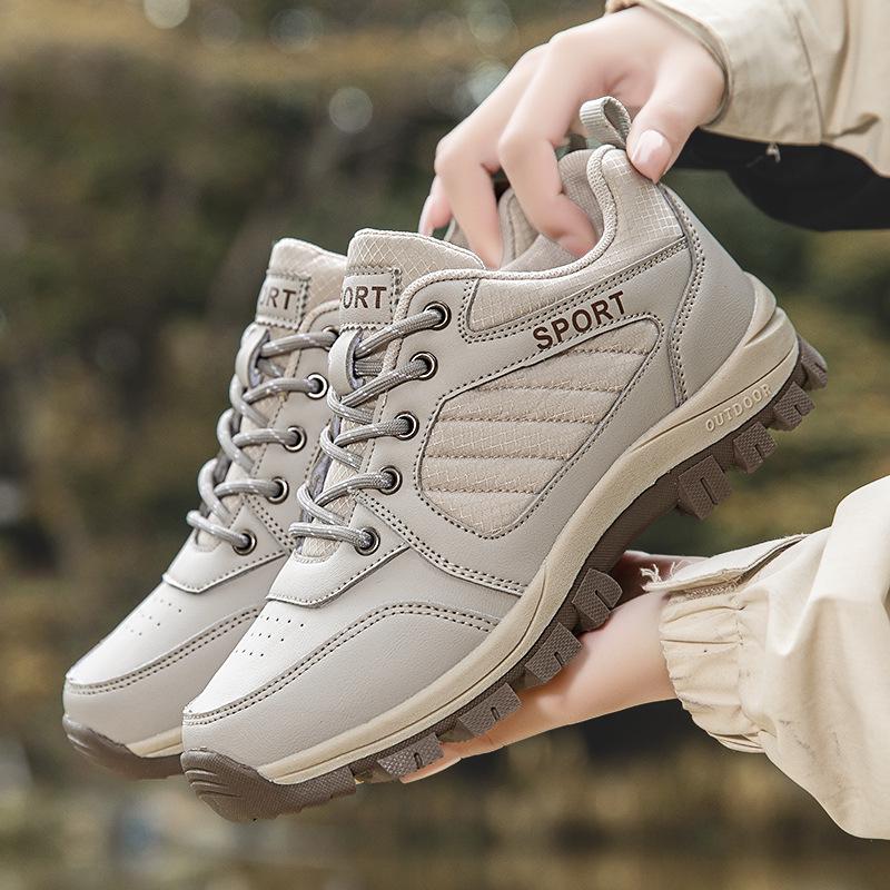 

Модные женские дышащие кожаные кроссовки для бега на открытом воздухе - Универсальные и повседневные для всех сезонов 38 абрикосовый