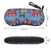 Colorful Running Horses Glasses Case Girls Lightweight Accessories  Eyewear Box Cute Glasses Box