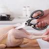Multifunctional Kitchen Scissors Household Kill Fish Cut Vegetables Roast Broiler Bone Scissors Stainless Steel Scissors