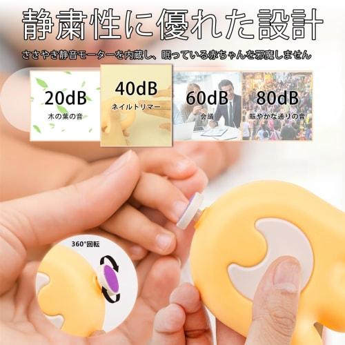 Baby Electric Nail File, Safe Baby Nail Clippers, Mini Portable Baby Nail Clippers, Electric Nail File for Toes and Nails of Newborns, Babies, and Tod