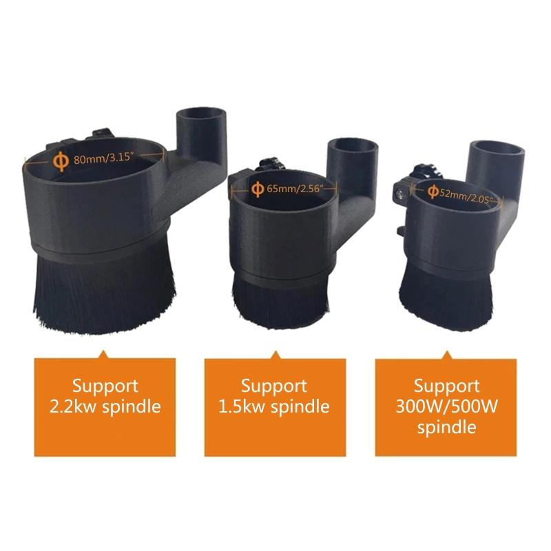 Fit for 775 Motor/52mm /65mm/80mm Sliding Door Spindle Dust Cover Brush Cleaner for CNC Router Engraving Milling Machine