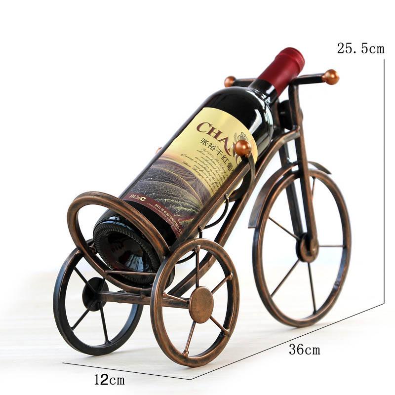 Vintage European Style Metal Tricycle ornaments display  Wine Bottle holder Table Home Deco