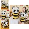 Adorable Bee Panda Plush Toy Soft And Huggable Companion For Kids And Girls