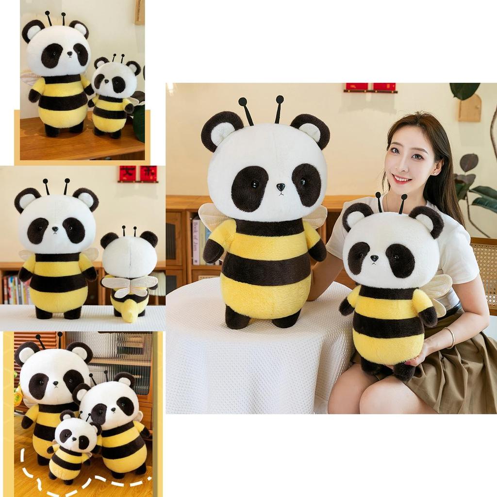 Adorable Bee Panda Plush Toy Soft And Huggable Companion For Kids And Girls
