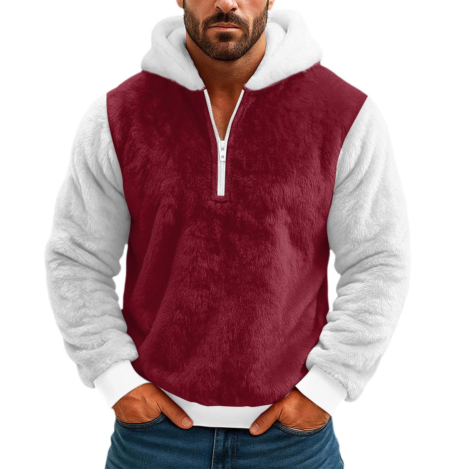 

Спортивный костюм с капюшоном, унисекс, одежда для бега, пуловер с длинными рукавами, толстовка с капюшоном XL винный