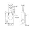 24-380V Emergencies Pull Cord Switches Replacement Unidirectional Manual Single Way Rope Pull Switches Enduring