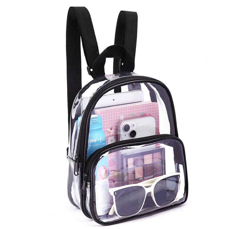 2023 Mini Transparent Jelly PVC Backpack - Waterproof, Summer-Ready Student Bookbag