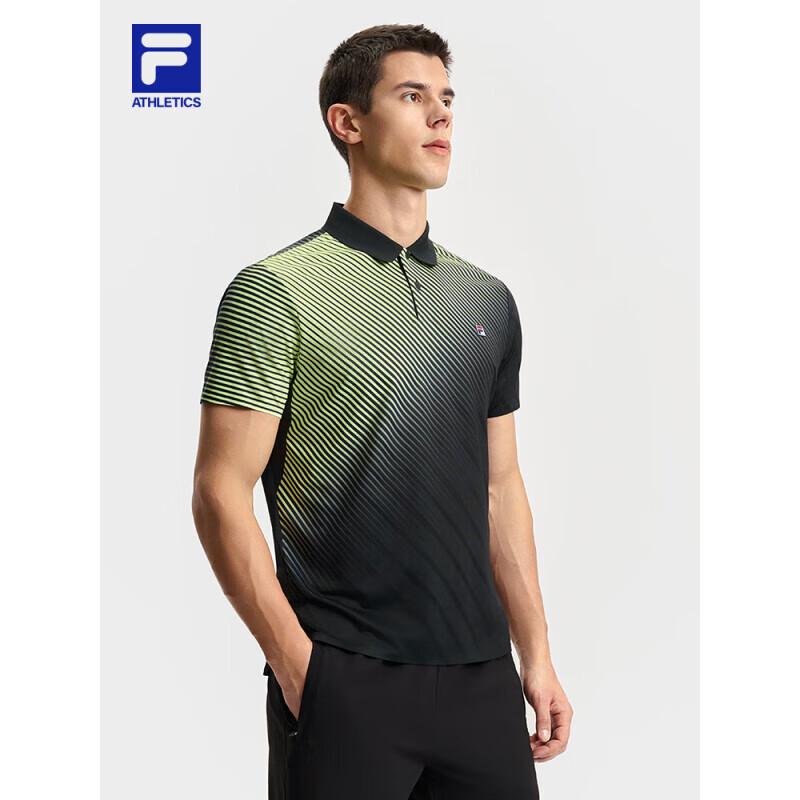 FILA Men s All-Over Print Knit Polo Shirt L