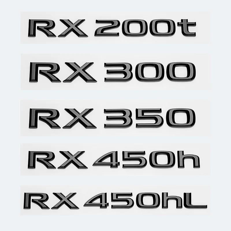 3D Glossy Black Letters RX200t RX270 RX300 RX350 RX450h RX450hL HYBRID Emblem for LEXUS Car Fender Trunk Rear Logo Sticker