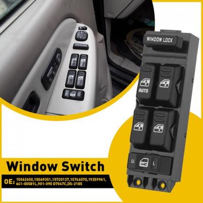 Window Control Switch Front Driver Side For 2001-2002 Chevy Silverado Sierra EOA