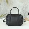 Genuine Leather Single-shoulder Boston Pillow Bag Hand-held Crossbody Bag Casually