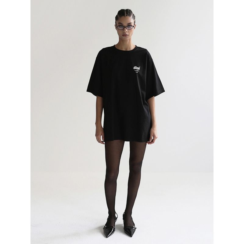 Badblood South korea Niche Short sleeve T-shirt Women Print American Summer Oversize Casual Loose Top Fashion