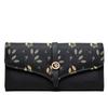 Women's Long Wallet with Printed Buckle Handle Bag Large Capacity Women's Leather Wallet