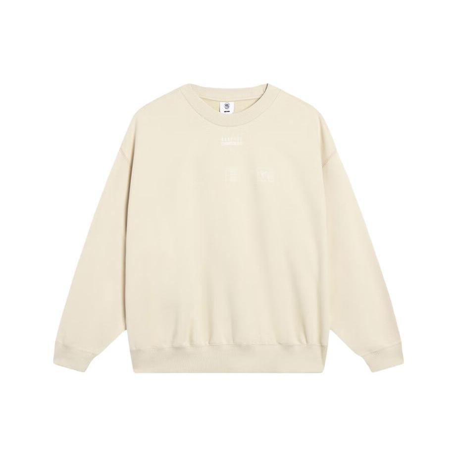 Li Ning Badfive Sweatshirt Herren Hellmilch-Ocker AWDT175-4
