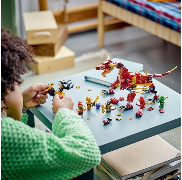 LEGO Ninjago 71793 Lava Dragon Transforming Into Fire Wave