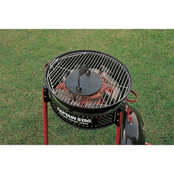 [Captain Stag] BBQ Grill Meat Press UG-3285 (Black, 170x85mm)