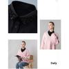 Eleganter Perlen-Falscher Kragen Bequemes Chiffon-Gewebe Abnehmbarer Kragen für Damen Mode Formeller Anlass und Tägliches Tragen