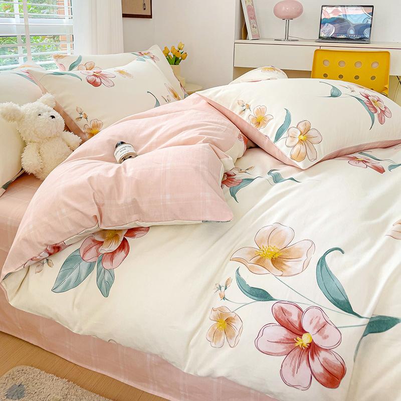 Sleep Grid Cotton 13070 Four-Piece Set