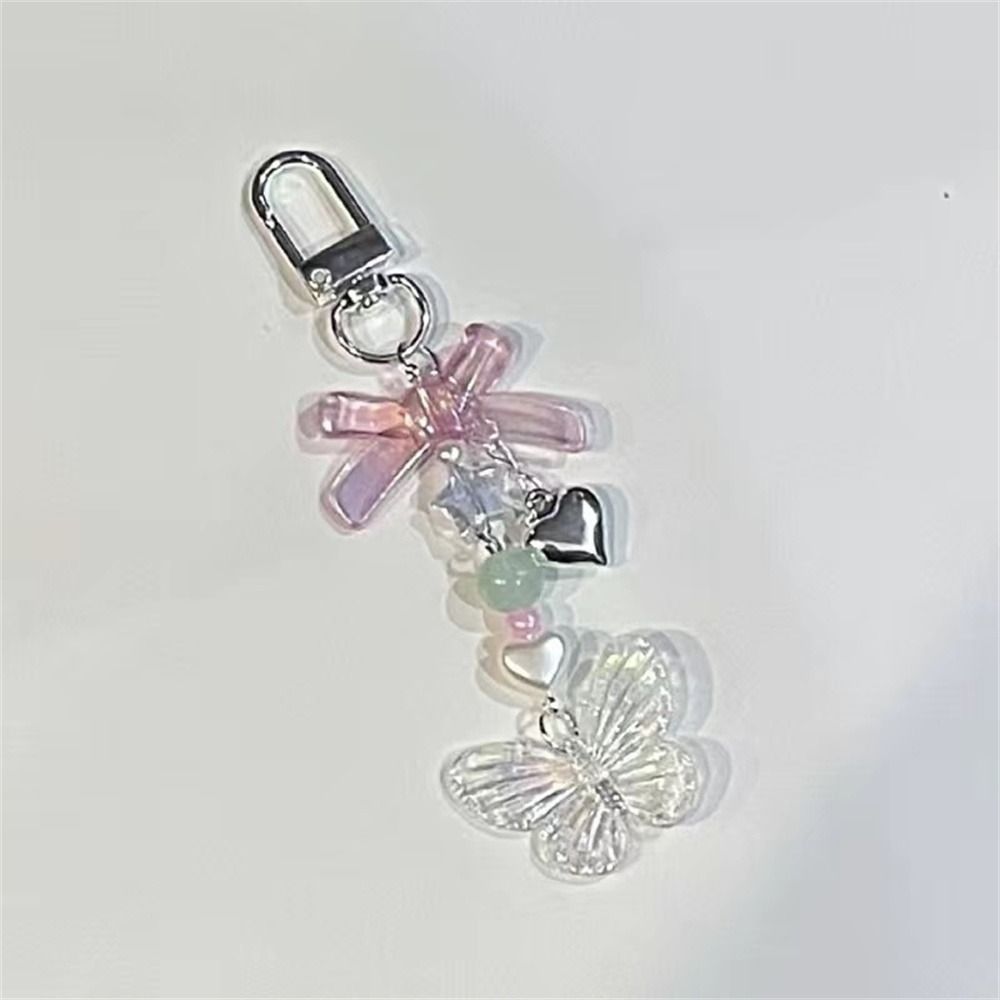 Sparkling Y2K Phone Charms Knotbow Phone Chain Beaded Phone Lanyard  Jewelry Gifts