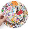 50 Waterproof Cartoon Graffiti Stickers for Journaling and Resin Crafts