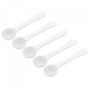 Uxcell Micro Spoons, 1g Measuring Scoops, Plastic Round Bottom Mini Spoons with Hanging Hole, Flat Bottom Mini Spoons, Home Kitchen Powder Measuring,
