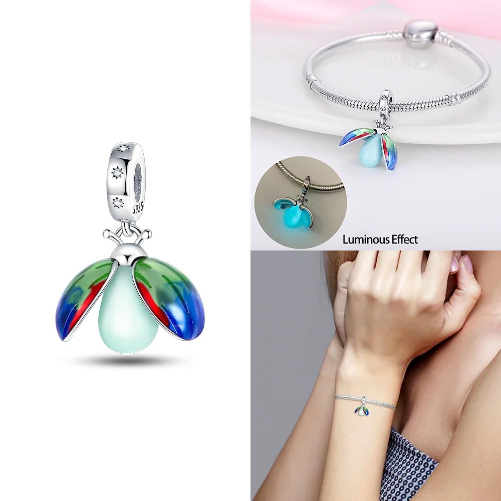 Green Color Four-Leaf Clover Avocado Copper Cactus Green Series Charms Beads Fit 3Mm Original Bracelet Diy Jewelry Gift